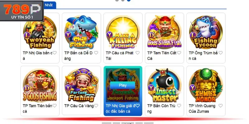 Các game hot nhất tại TP bắn cá 789p hiện tại