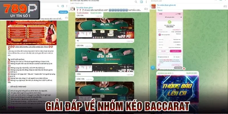 Giải đáp về nhóm kéo baccarat online